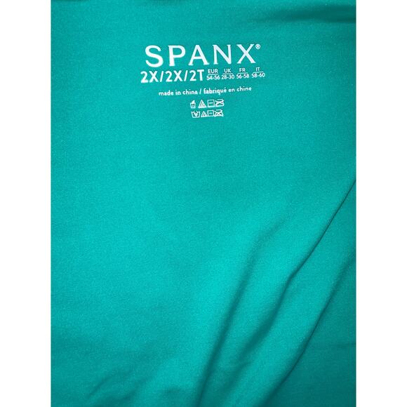 Spanx Bikini Bottom Women’s Size 2X Mystic Green High Waist Swimwear NWT - Picture 3 of 5
